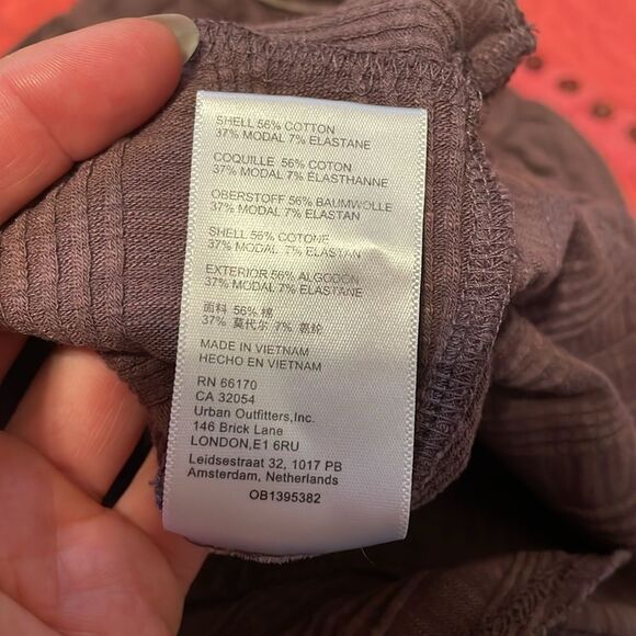 Anthropologie Pilcro Ribbed Puff Sleeve Crop Top in Maeve M - Picture 7 of 7